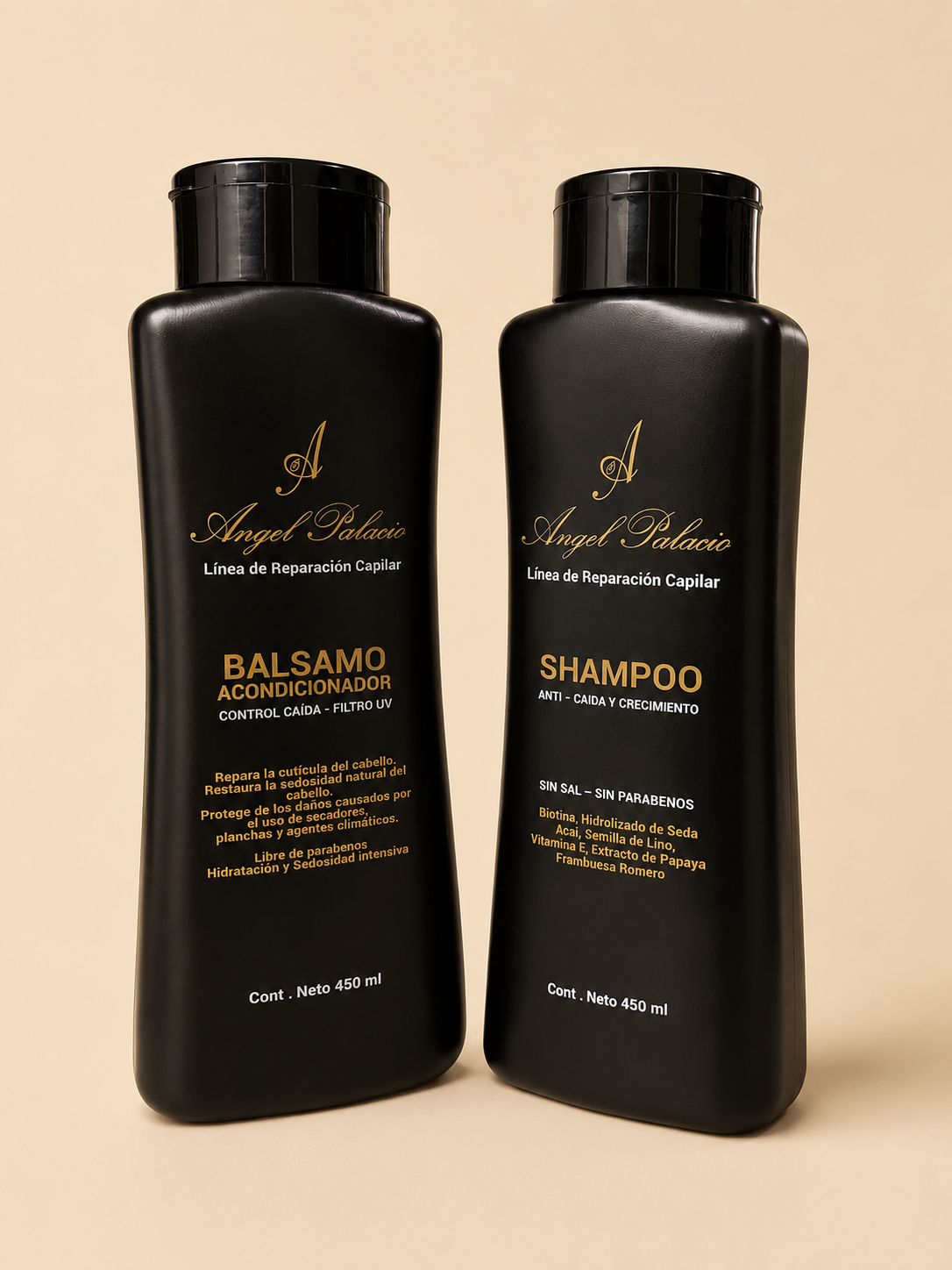 Dúo Anticaída  Ángel Palacio | Shampoo y Bálsamo 450 ml