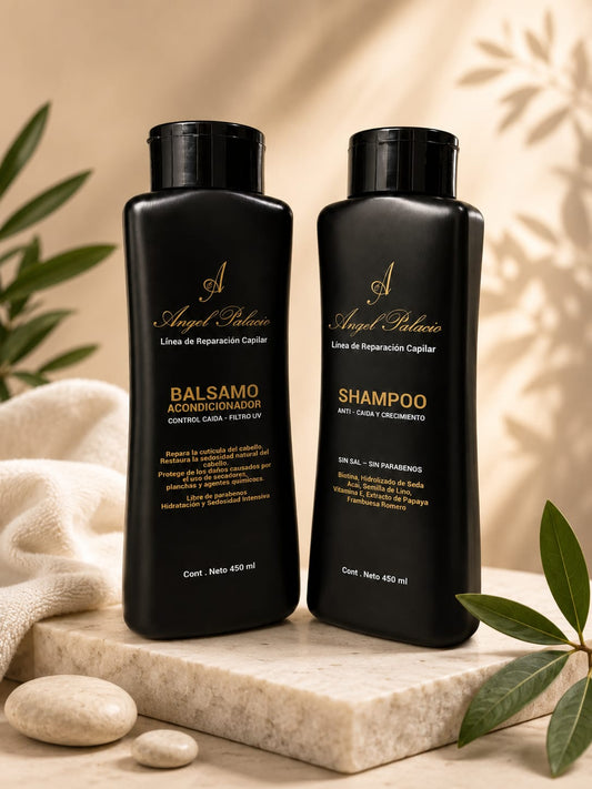 Dúo Anticaída  Ángel Palacio | Shampoo y Bálsamo 450 ml